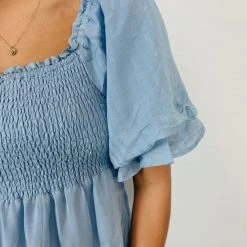 &Merci Robin Smocked Midi Dress Dresses