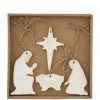 Mudpie Nativity Ornament Box Set - Christmas Decoration Set for Holiday Tree 1 Mudpie Nativity Ornament Box Set Sets