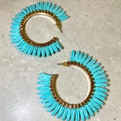 TRENDY Wholesale Statement Raffia Hoops