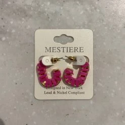 TRENDY Wholesale Oval Raffia Hoops Jewelry