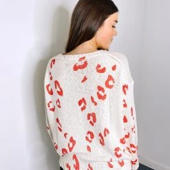 Time After Time Amanda Oversized Leopard Sweater