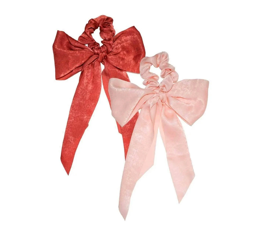 Kitsch Satin Scarf Scrunchies - Luxurious Hair Accessories & Perfect Gift Set 3 Kitsch Satin Scarf Scrunchies Gifts