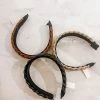 Golden Stella Lifestyle Woven Faux Leather Headband