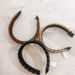 Golden Stella Lifestyle Woven Faux Leather Headband