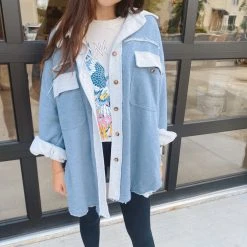 POL Tops Harper Button Up Jacket