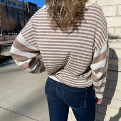 Time After Time Lillian Striped Sweater Tops