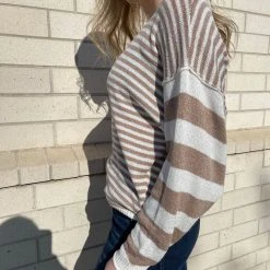 Time After Time Lillian Striped Sweater Tops