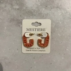 TRENDY Wholesale Oval Raffia Hoops Jewelry