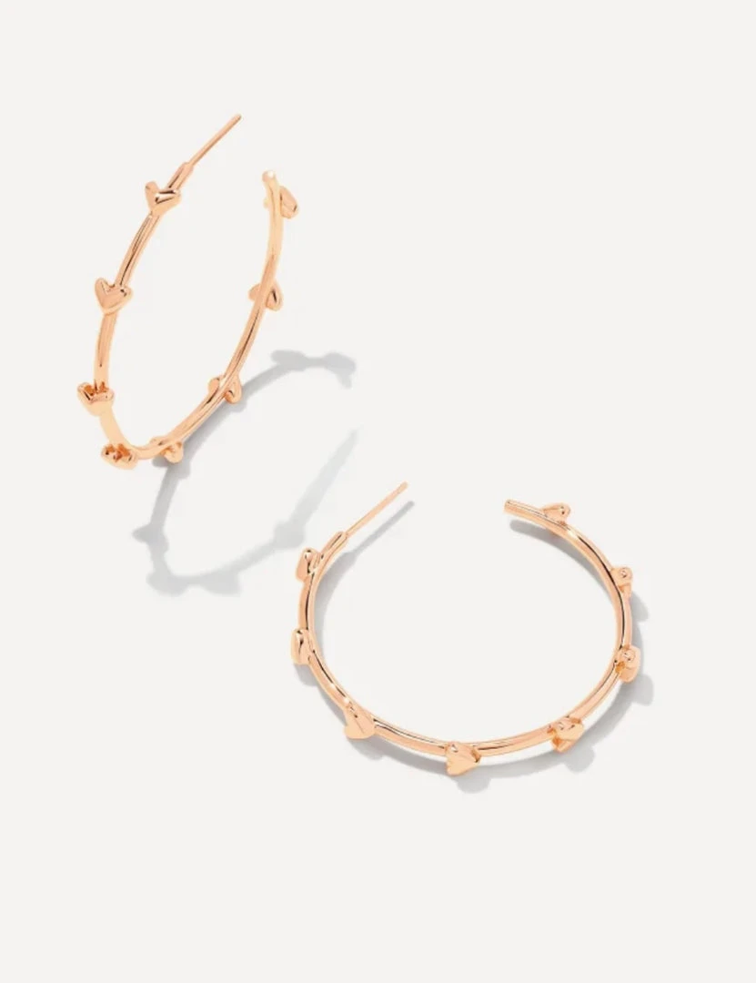 Kendra Scott Haven Heart Hoops - Stylish Gold-Tone Earrings for Women, Perfect Gift for Jewelry Lovers 5 Kendra Scott Haven Heart Hoops Jewelry