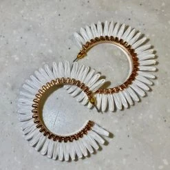 TRENDY Wholesale Statement Raffia Hoops