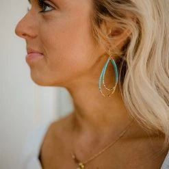 TRENDY Wholesale Teardrop Beaded Earrings Jewelry