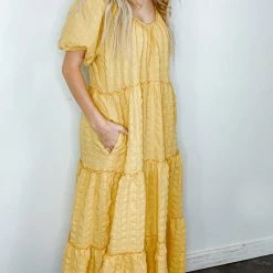 Entro Holly Tiered Midi Dress Dresses