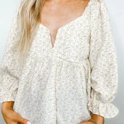 Entro Violet Floral Babydoll Top - Stylish Women's Casual Blouse 14 Entro Violet Floral Babydoll Top