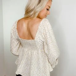 Entro Violet Floral Babydoll Top - Stylish Women's Casual Blouse 16 Entro Violet Floral Babydoll Top