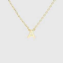 TRENDY Wholesale Initial Gold Dipped Necklace Jewelry