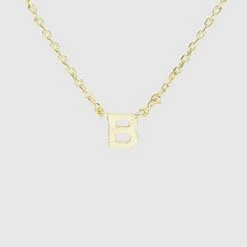 TRENDY Wholesale Initial Gold Dipped Necklace Jewelry