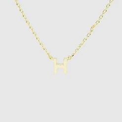 TRENDY Wholesale Initial Gold Dipped Necklace Jewelry