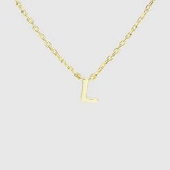 TRENDY Wholesale Initial Gold Dipped Necklace Jewelry