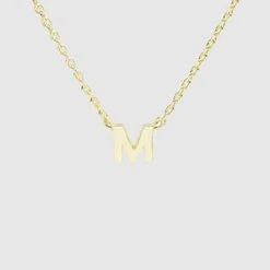 TRENDY Wholesale Initial Gold Dipped Necklace Jewelry