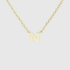TRENDY Wholesale Initial Gold Dipped Necklace Jewelry