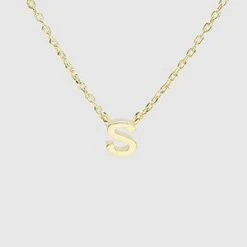 TRENDY Wholesale Initial Gold Dipped Necklace Jewelry