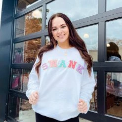 Dash Forward Tops Swank Patch Sweatshirt