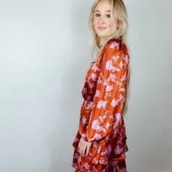 Peach Love Dresses Love At First Sight Floral Dress