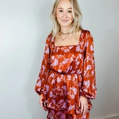 Peach Love Dresses Love At First Sight Floral Dress