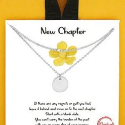 TRENDY Wholesale Dipped Disc Pendant Layered Necklace