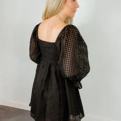 Entro Shawna Gingham Babydoll Dress