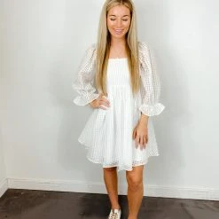 Entro Shawna Gingham Babydoll Dress