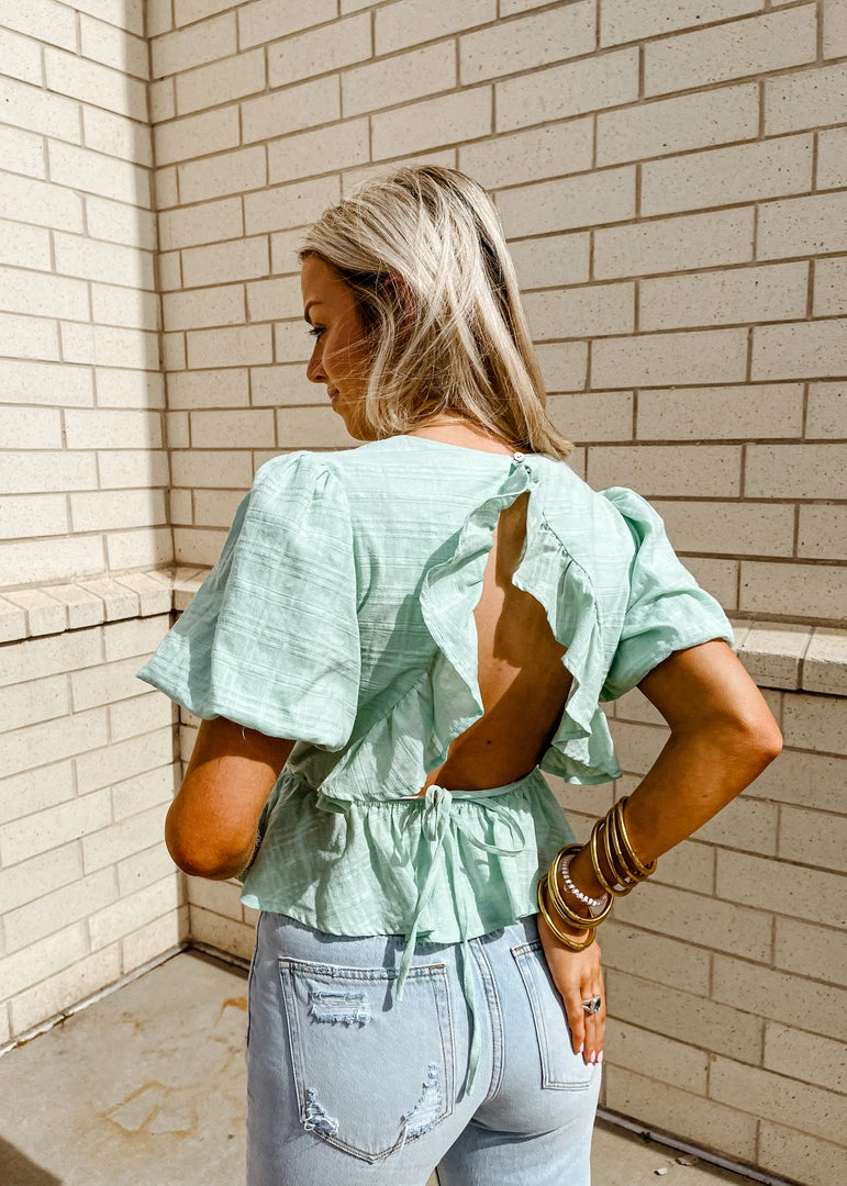 Peach Love Tops Tulip Peplum Top - Women's Floral Print Blouse for Casual & Party Wear 4 Peach Love Tops Tulip Peplum Top