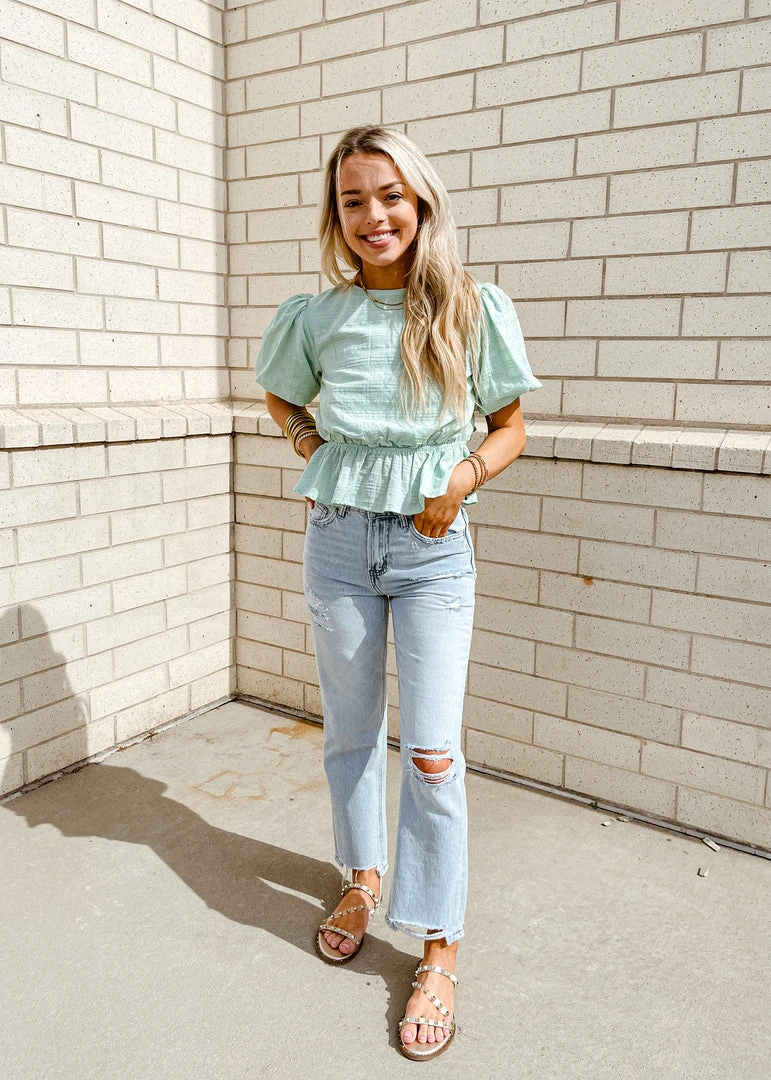 Peach Love Tops Tulip Peplum Top - Women's Floral Print Blouse for Casual & Party Wear 7 Peach Love Tops Tulip Peplum Top