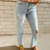 Flying Monkey Bianca Distressed Boyfriend Jeans Bottoms