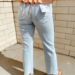 Flying Monkey Bianca Distressed Boyfriend Jeans Bottoms