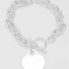 The Swank Company Heart Chain Bracelet Jewelry