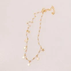 Golden Stella Beads & Stars Choker