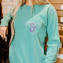 S&S Activewear Tops Long Sleeve Swank Pocket Tee